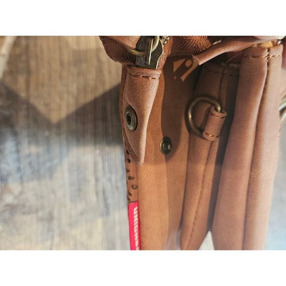 Union bay y2k western wallet wristlet crossbody mini clutch laser cut coin purse - Picture 5 of 7